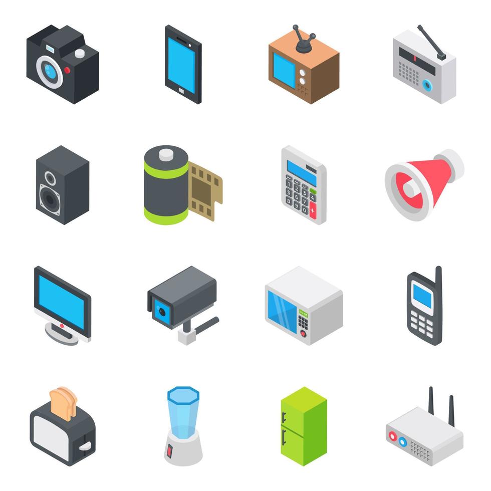 Electronic Devices Concepts vector