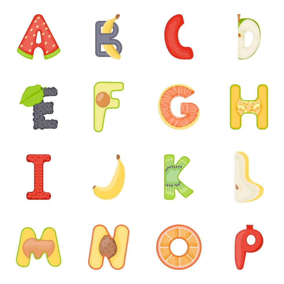 Trendy Alphabets Concepts vector
