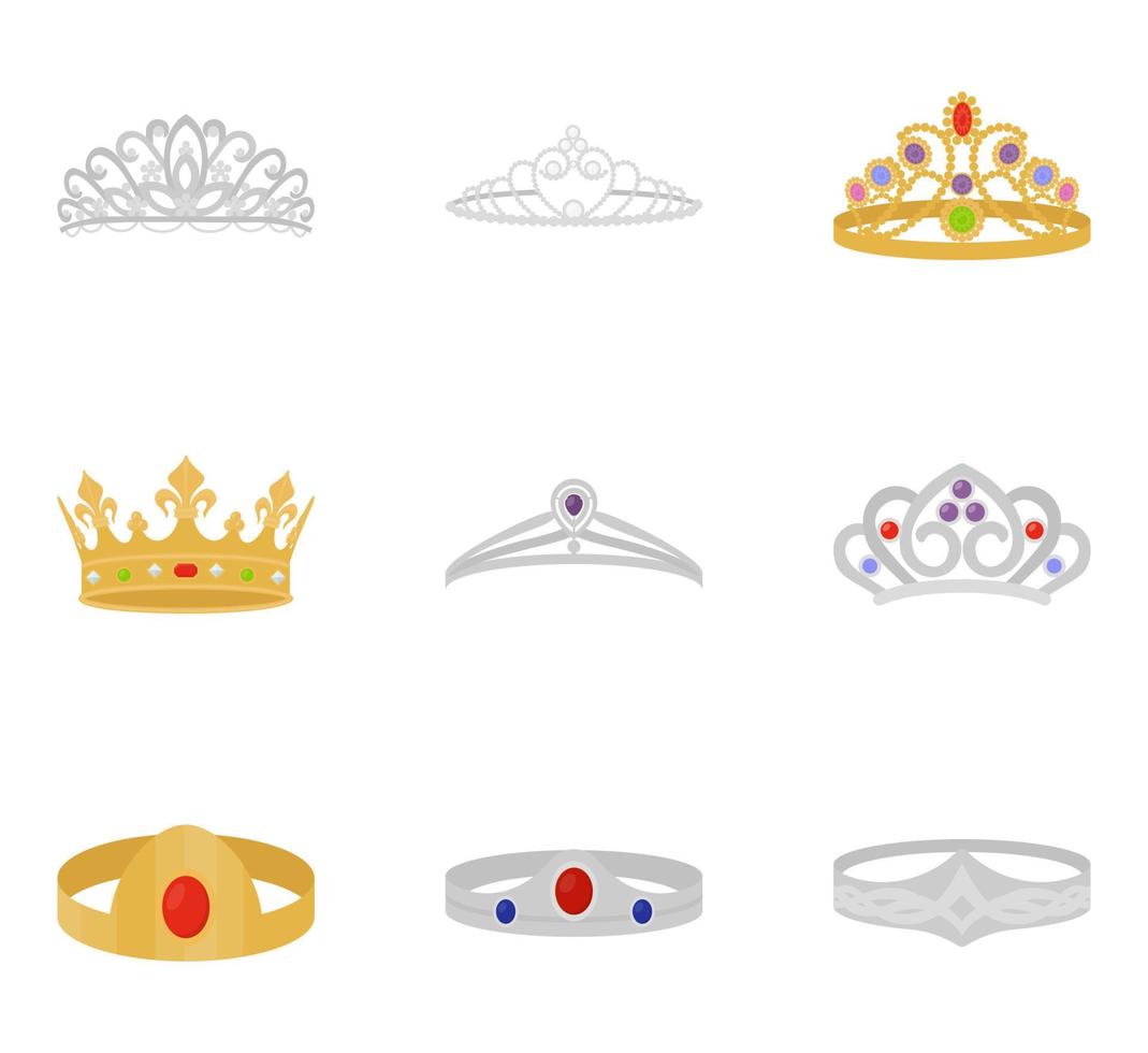 Queen Crowns Concepts vector