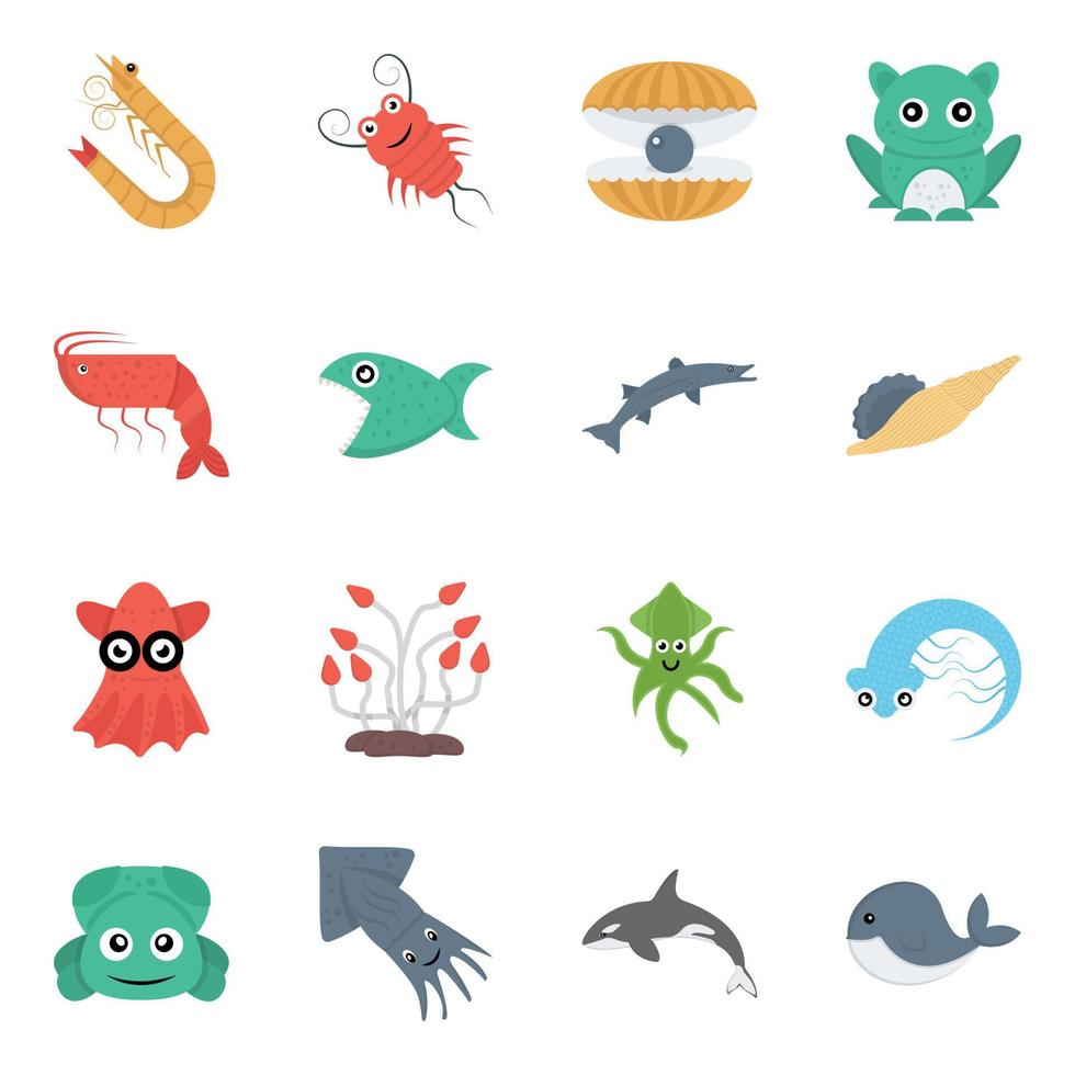 Marine Life Concepts vector