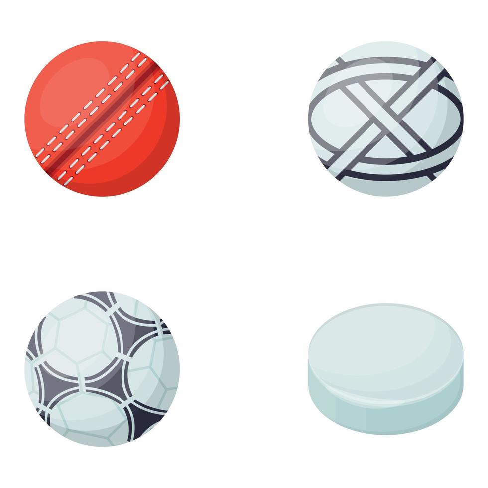 conceptos de pelota de cricket vector