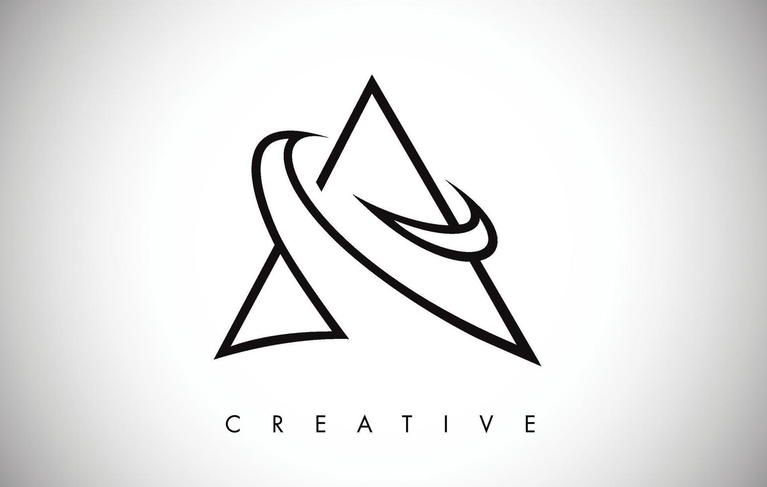 A Letter Modern Trendy Design Logo. Letter A Icon Logo with Modern Monogram vector