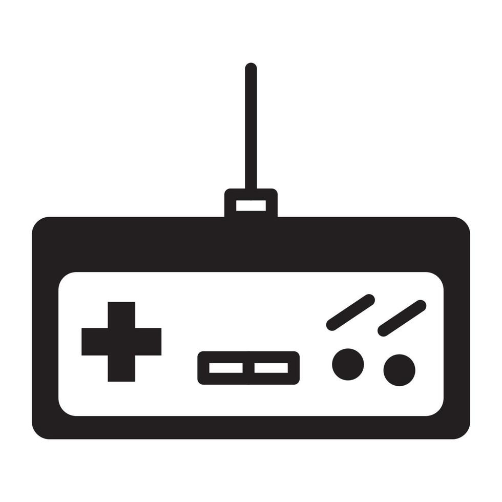 línea de vector de joystick de juego de consola para web, presentación, logotipo, símbolo de icono.