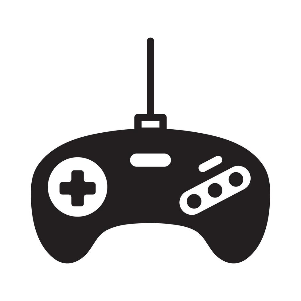 línea de vector de joystick de juego de consola para web, presentación, logotipo, símbolo de icono.