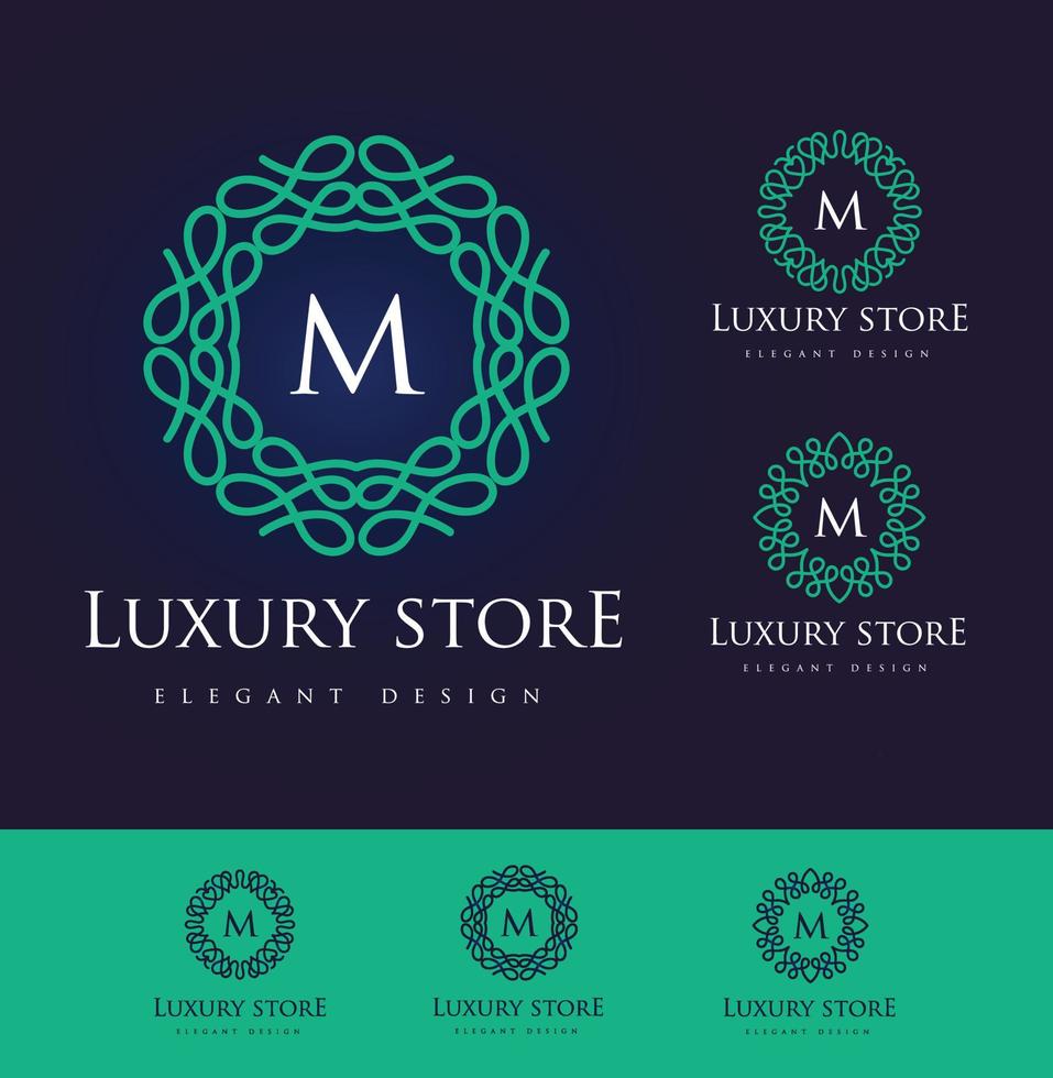 Luxury Logo Monogram Icon Vector