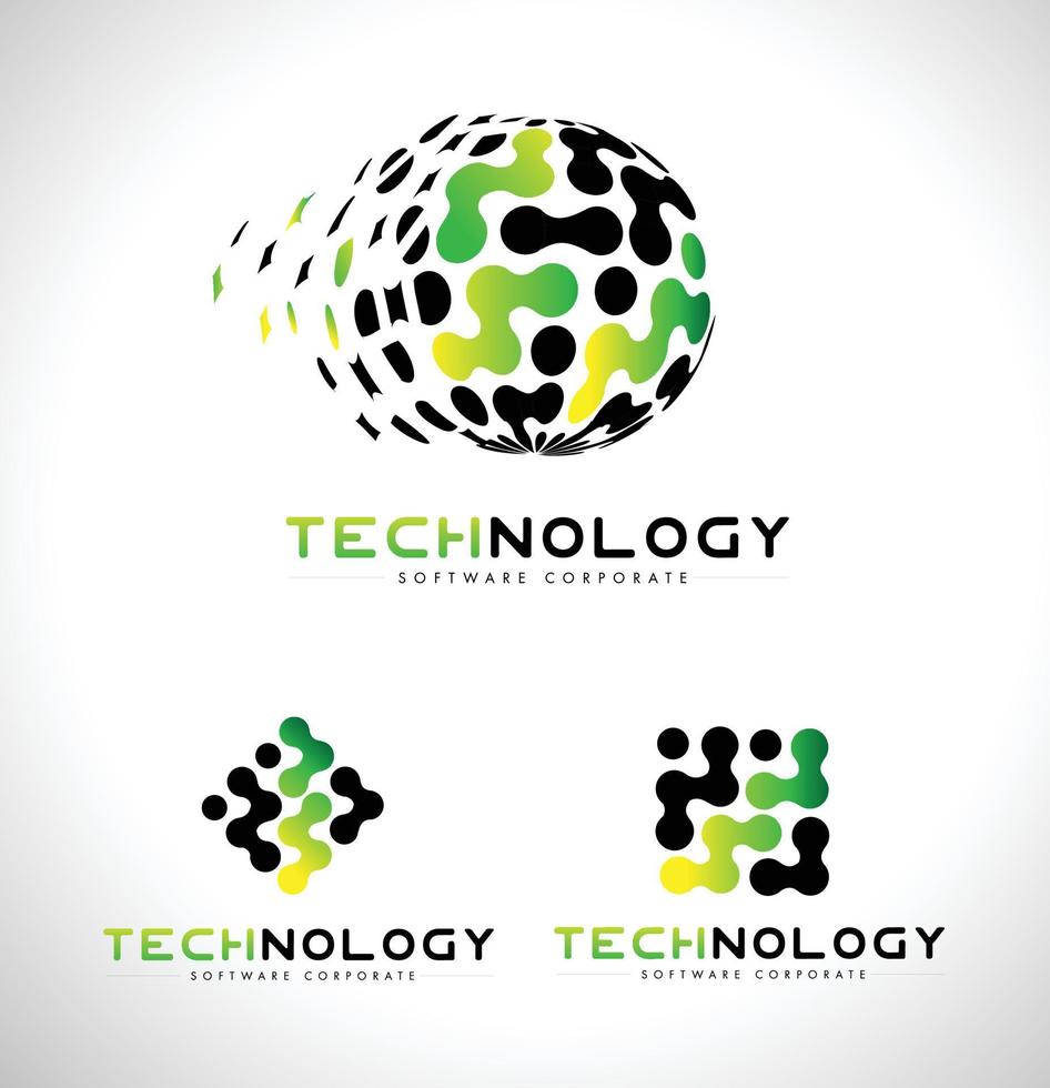 logotipo de tecnología. vector de icono de logotipo de tecnología