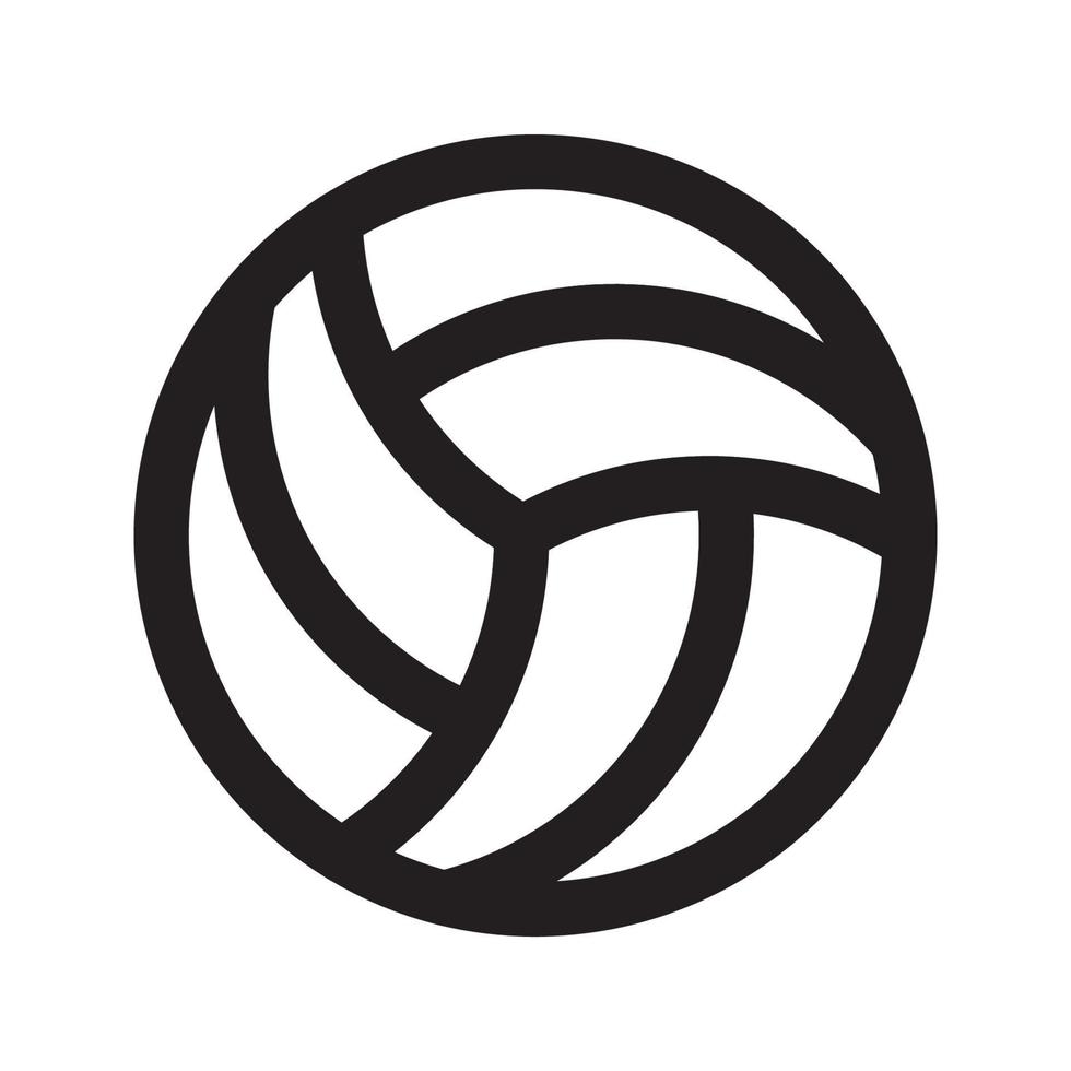 volley ball vector line for web, presentation, logo, Icon Symbol.