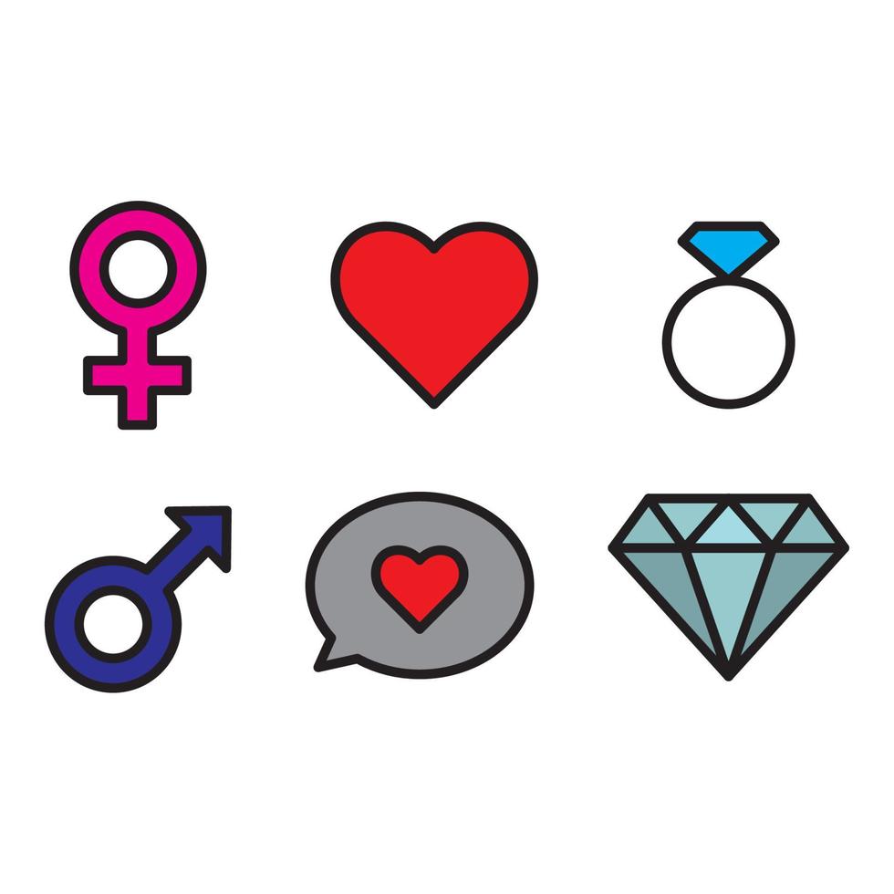 relationship icon full colour vector for web, presentation, logo, Icon Symbol.