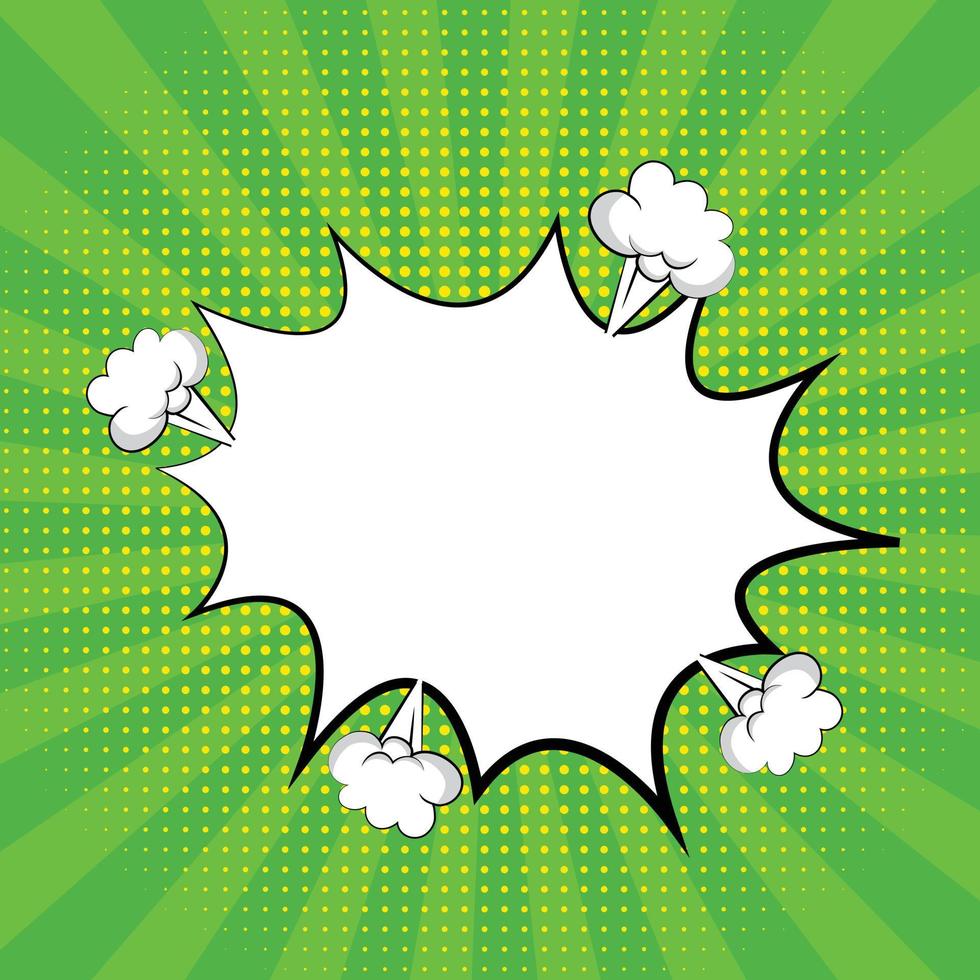 Comic Book Speech Bubble, Pop art Background vector