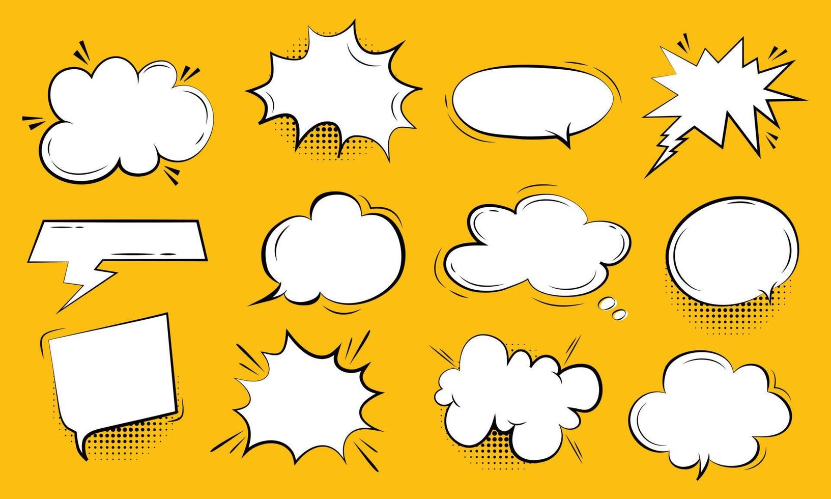 Comic Text Bubble Vector Art, Icons, and Graphics for Free Download