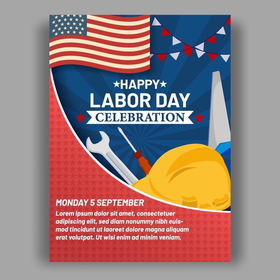 Labor Day Poster vector