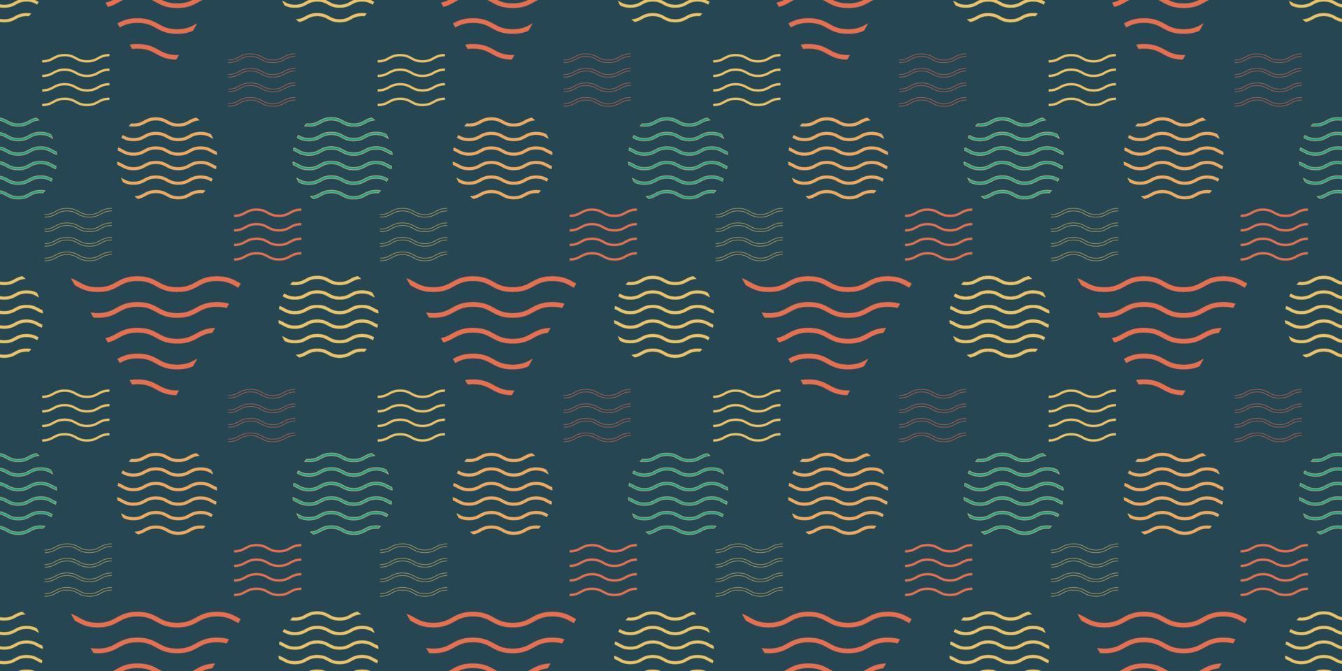 Abstract Geometric Shapes Seamless Pattern Background Dark Green vector