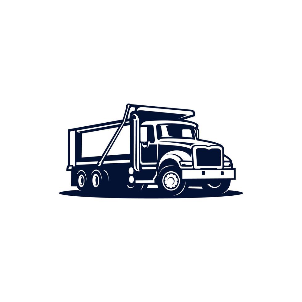 Dump Truck Silhouette illustration vector