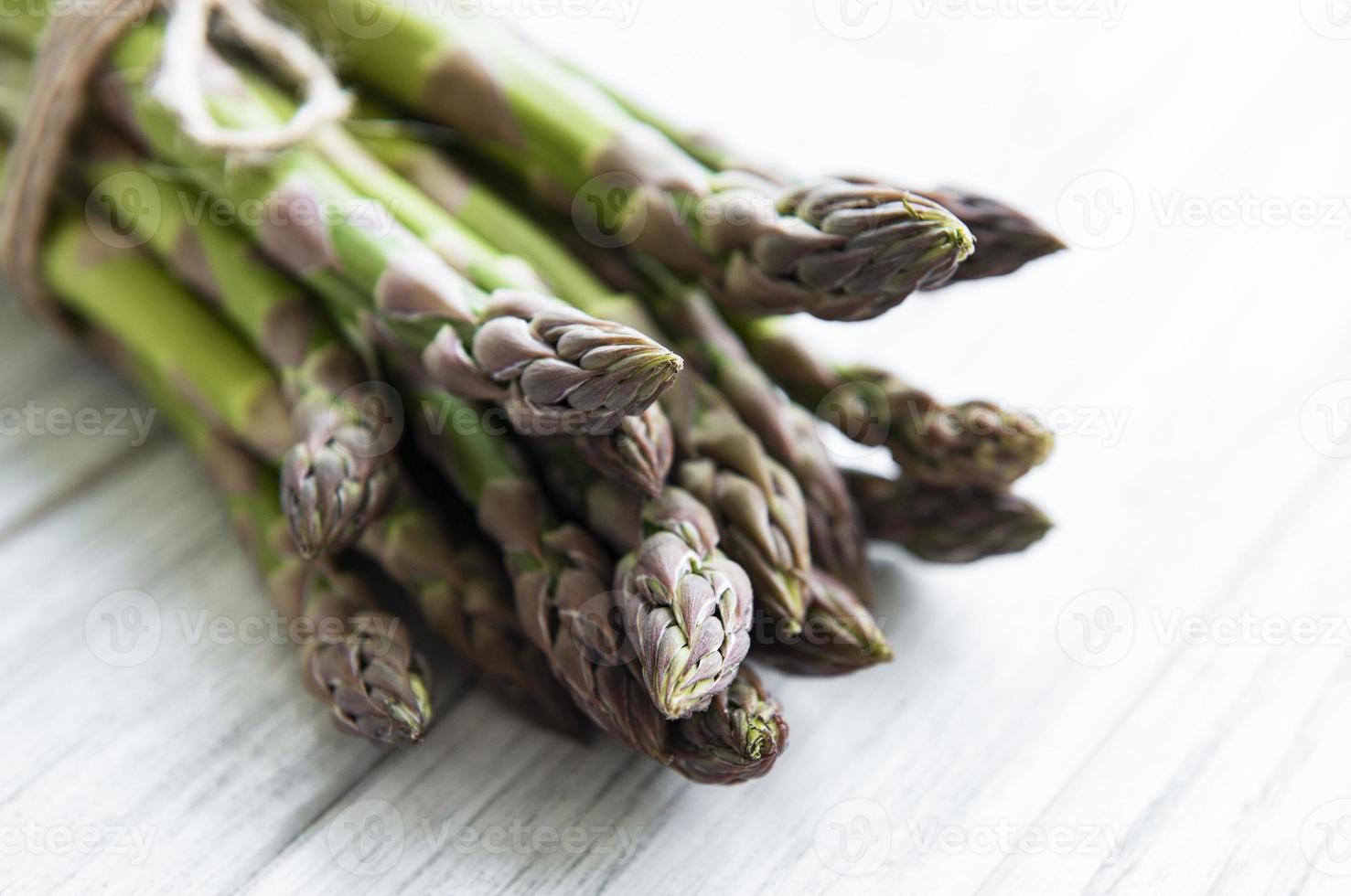 Fresh green asparagus photo