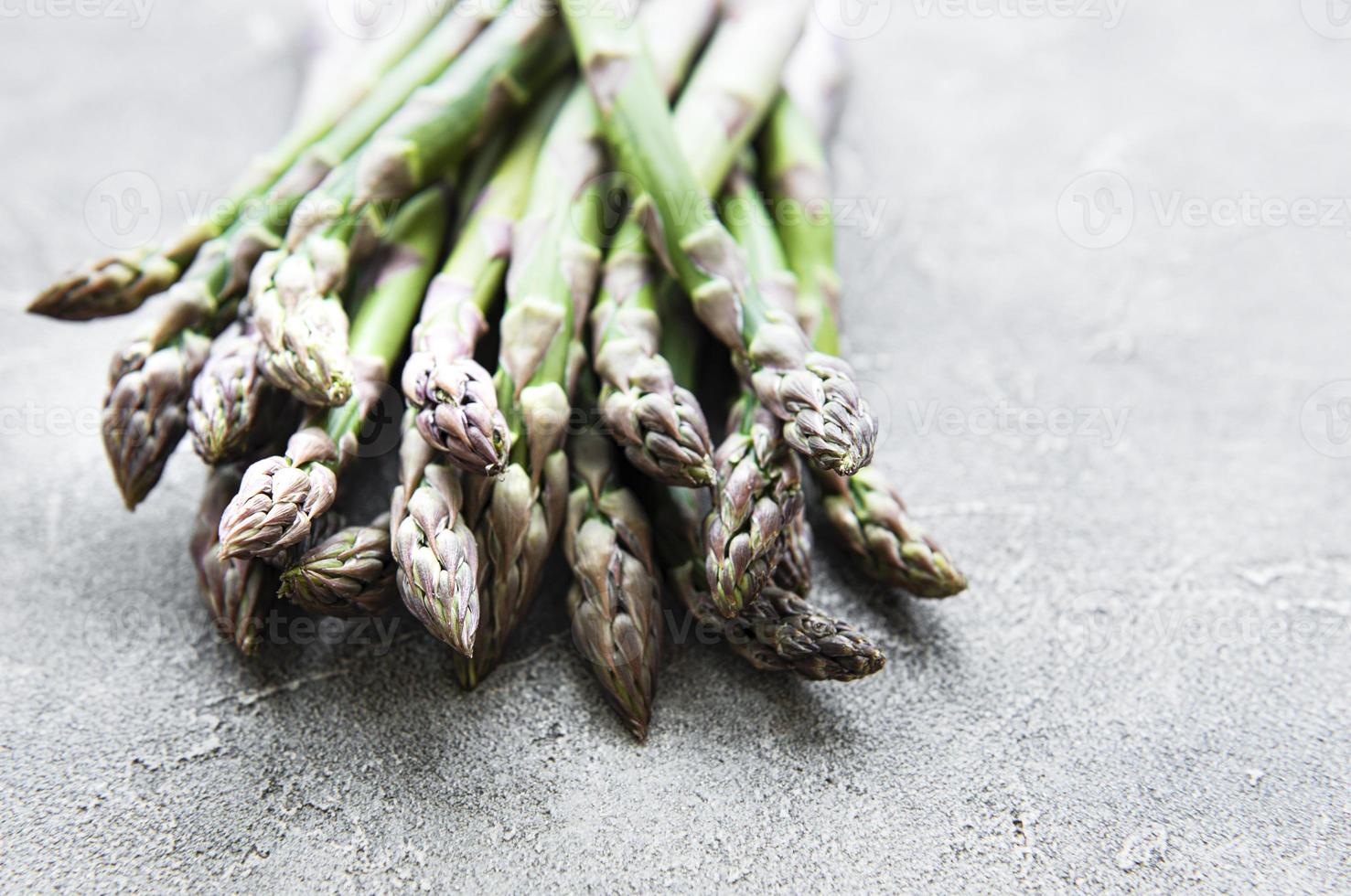 Fresh green asparagus photo