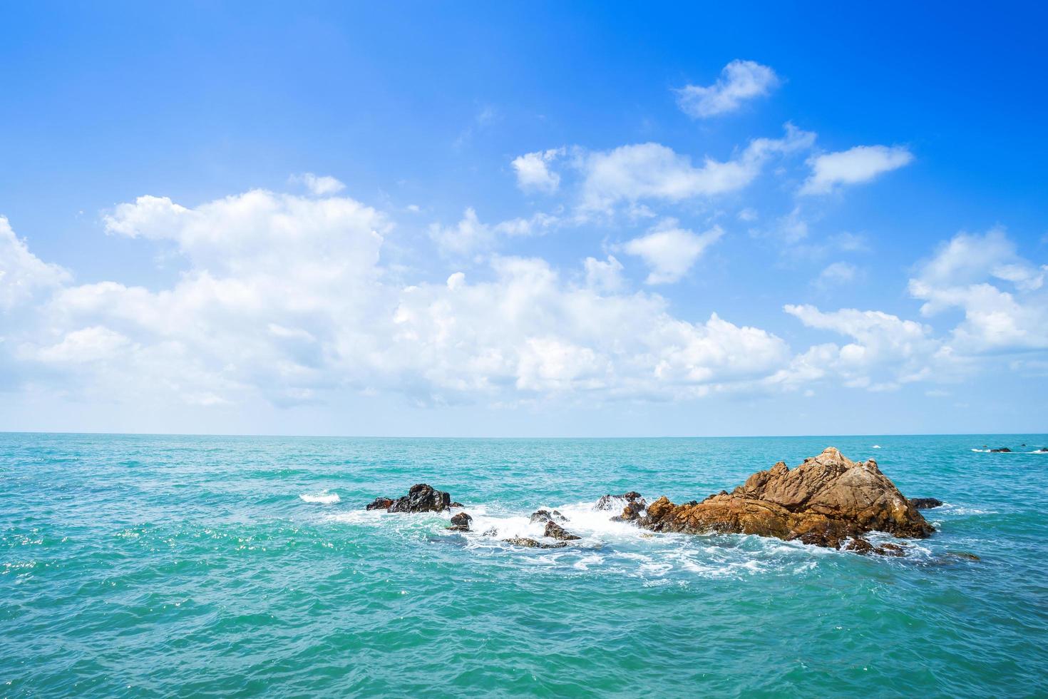 Beautiful the sea at Hat chao lao beach in Chanthaburi, Thailand. photo