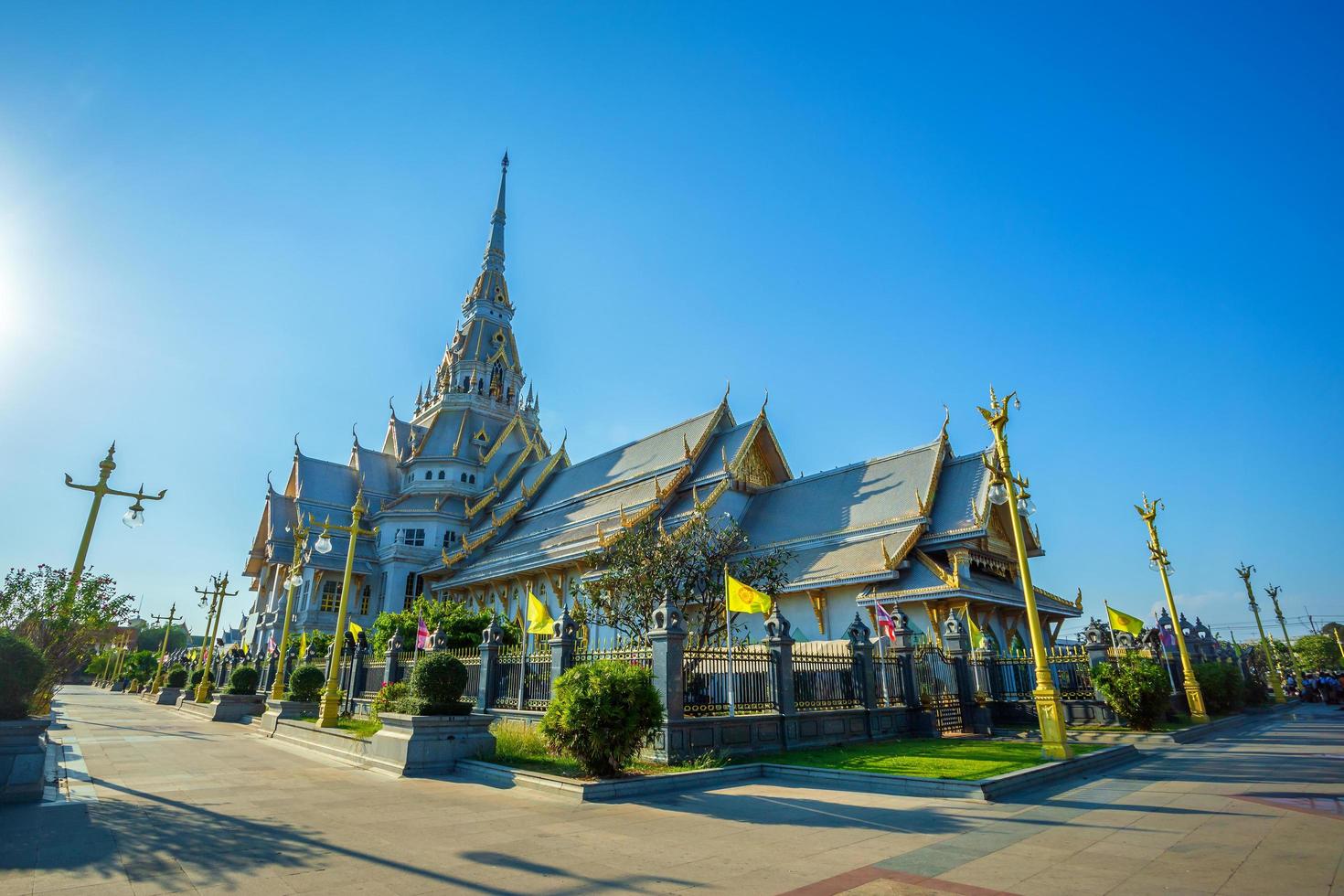 Wat Sothonwararam is a Buddhist temple in the historic centre and is a Buddhist temple is a major tourist attraction in Chachoengsao Province, Thailand. photo