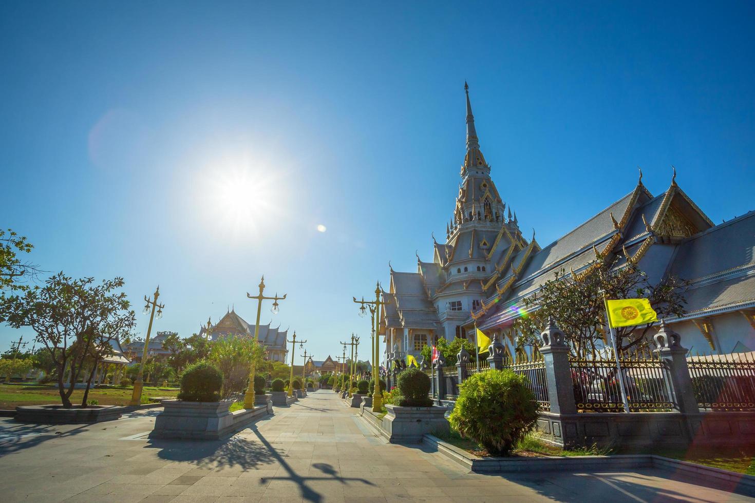 Wat Sothonwararam is a Buddhist temple in the historic centre and is a Buddhist temple is a major tourist attraction in Chachoengsao Province, Thailand. photo