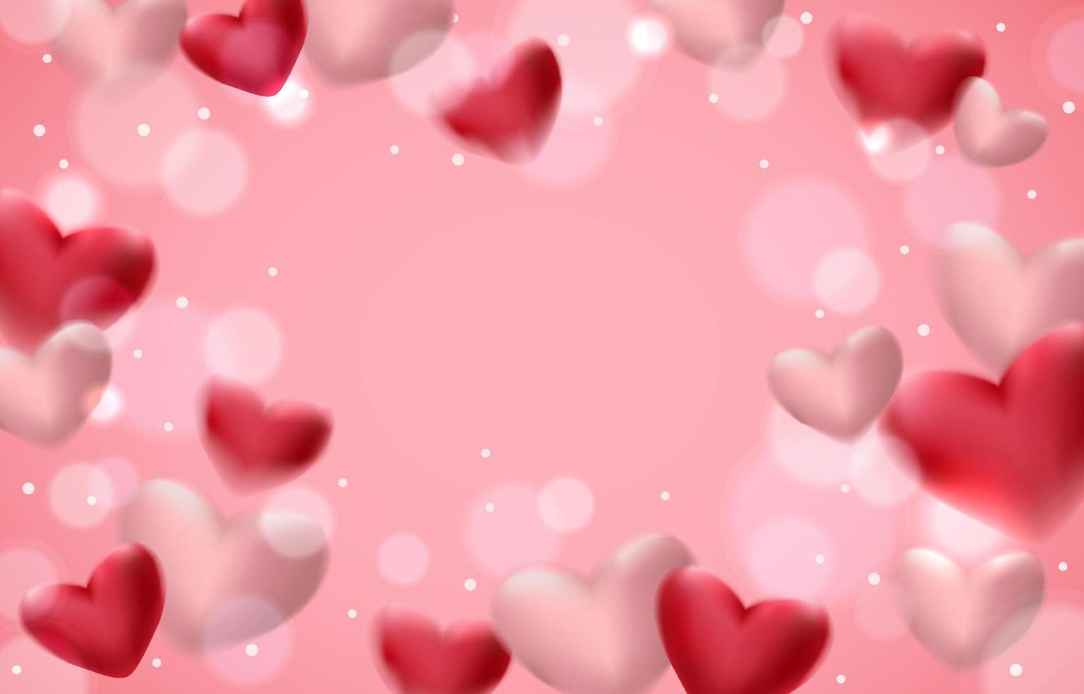 fondo de corazones de san valentin vector