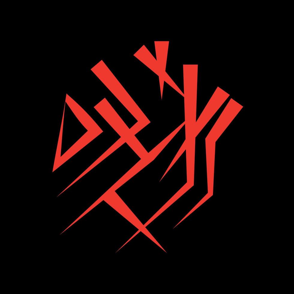 Magic runes  Mystical geometry sign  Alchemy mystical symbol vector