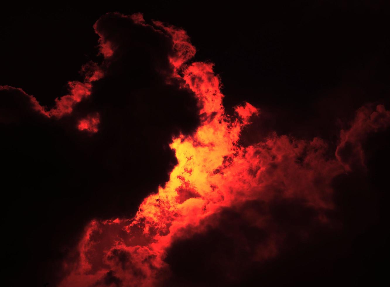 Orange and red fire flame photo
