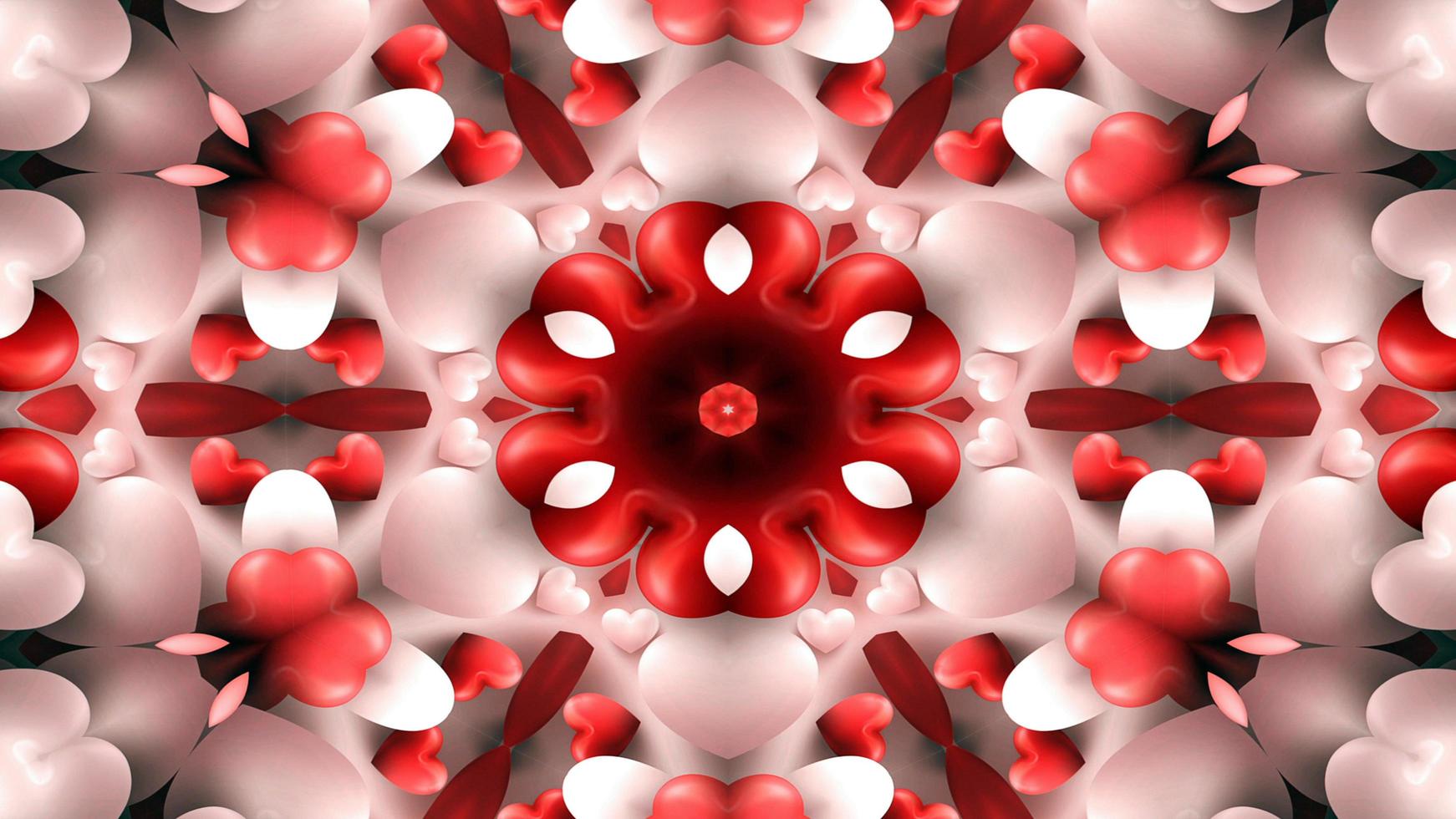 Love Heart and Passion Kaleidoscope photo