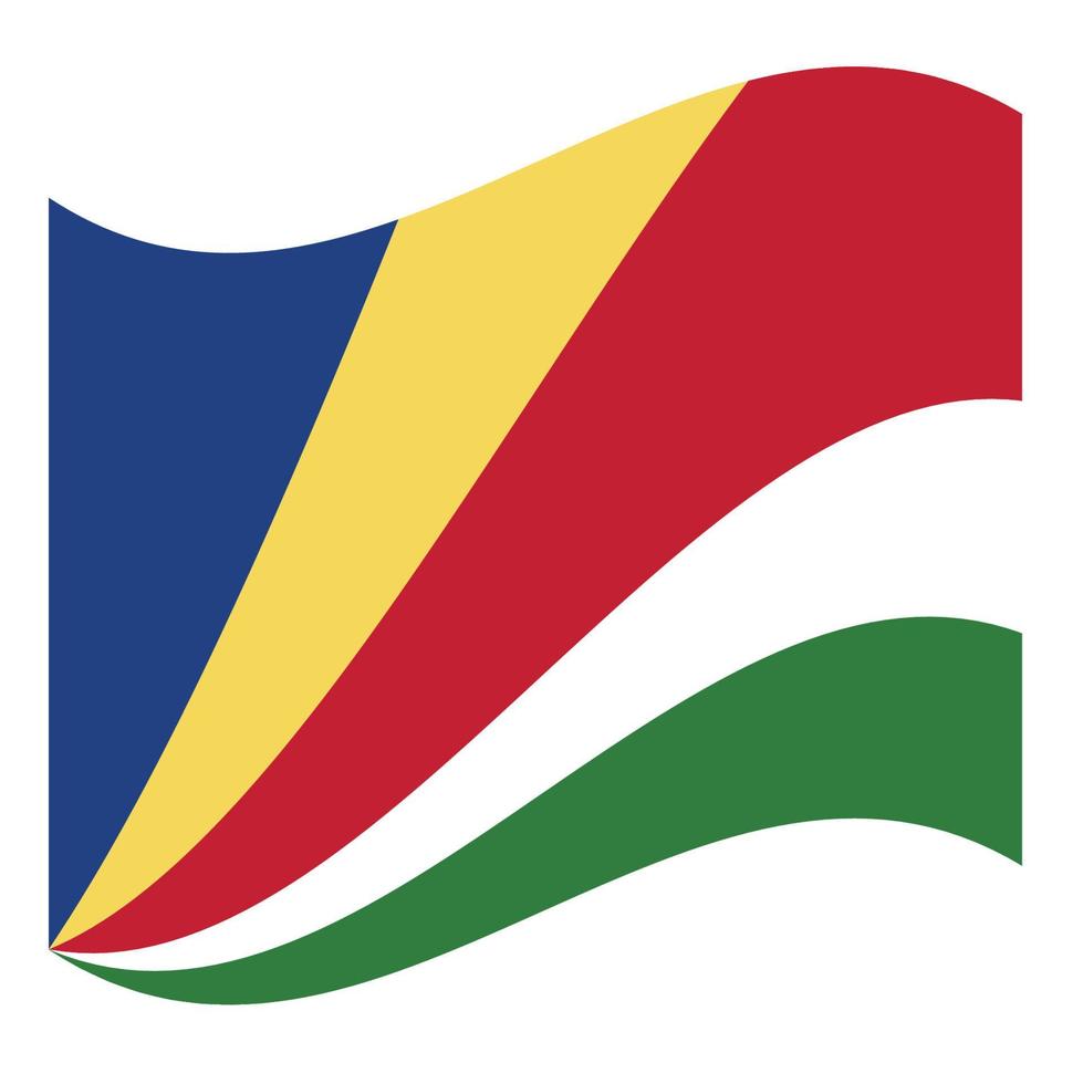 bandera nacional de seychelles vector