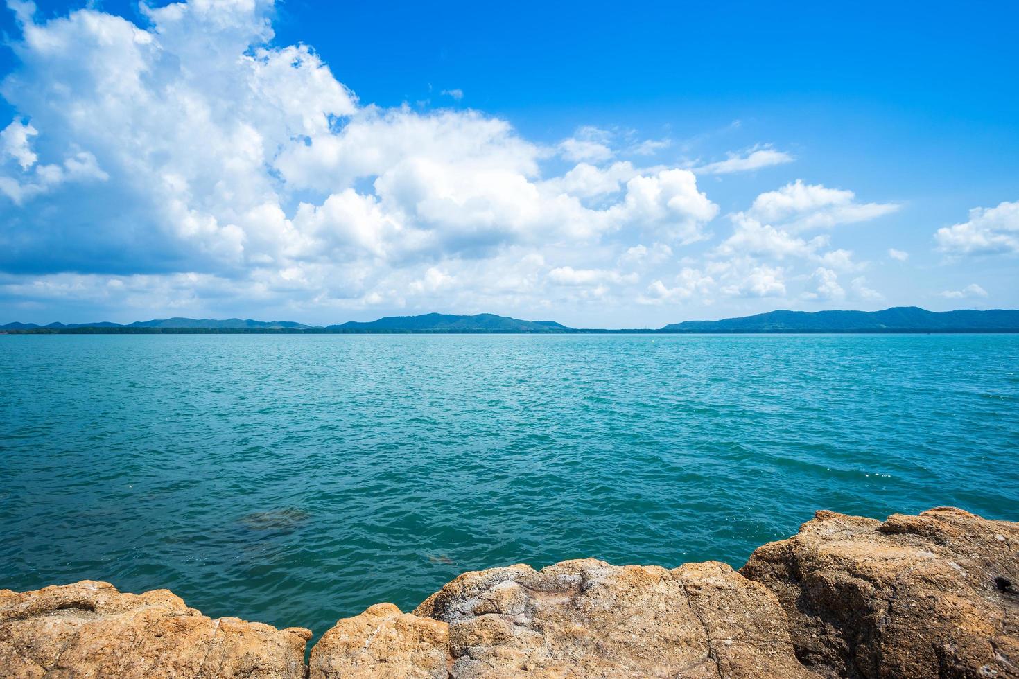 Beautiful the sea at Hat chao lao beach in Chanthaburi, Thailand. photo