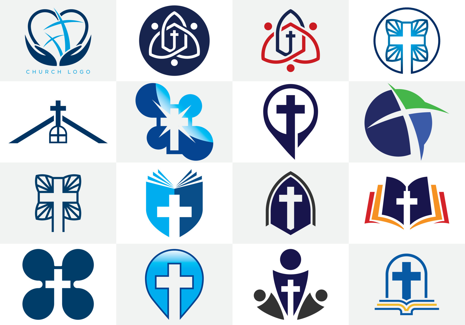 Christian Logos Symbols
