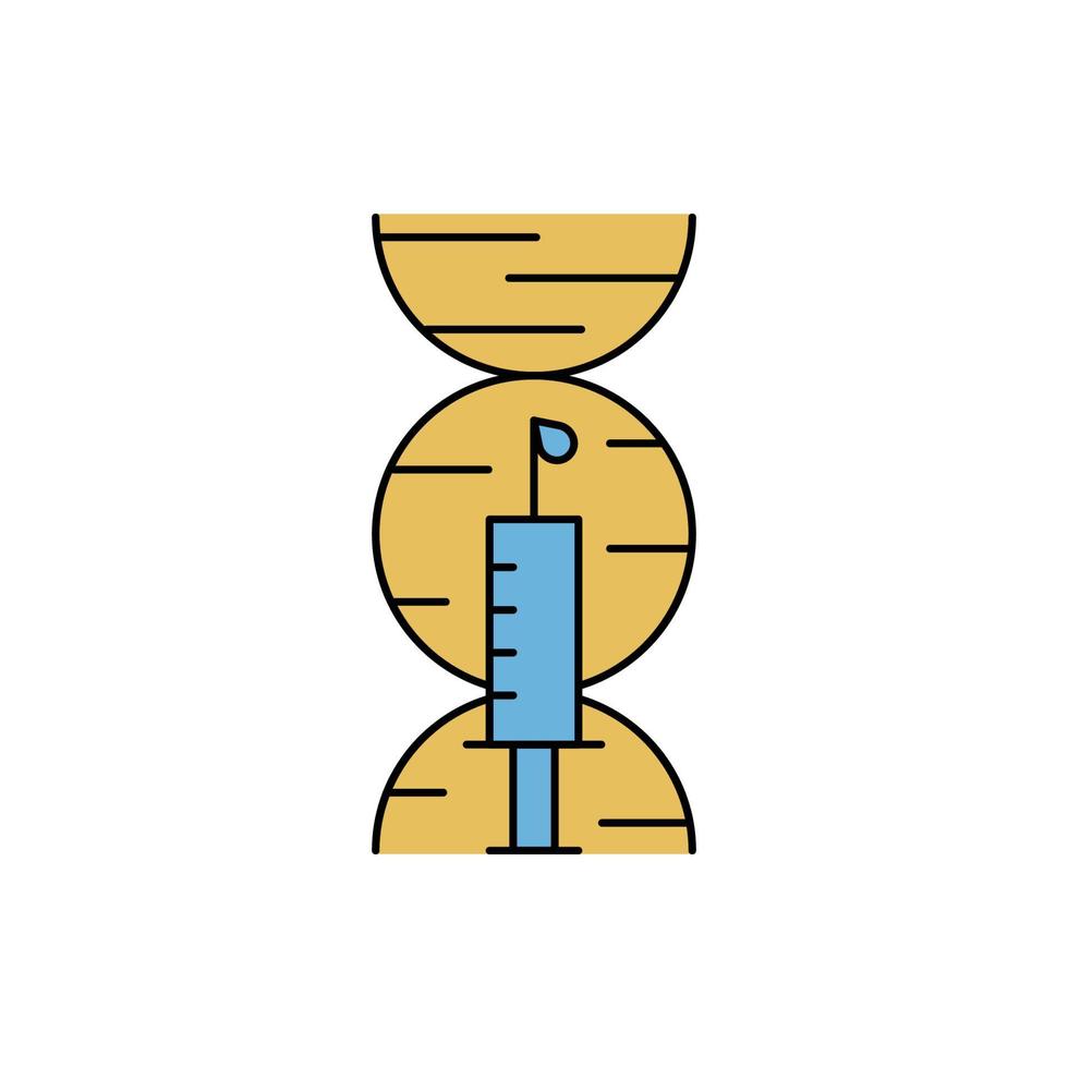 genetic testing DNA and vaccination icon vector