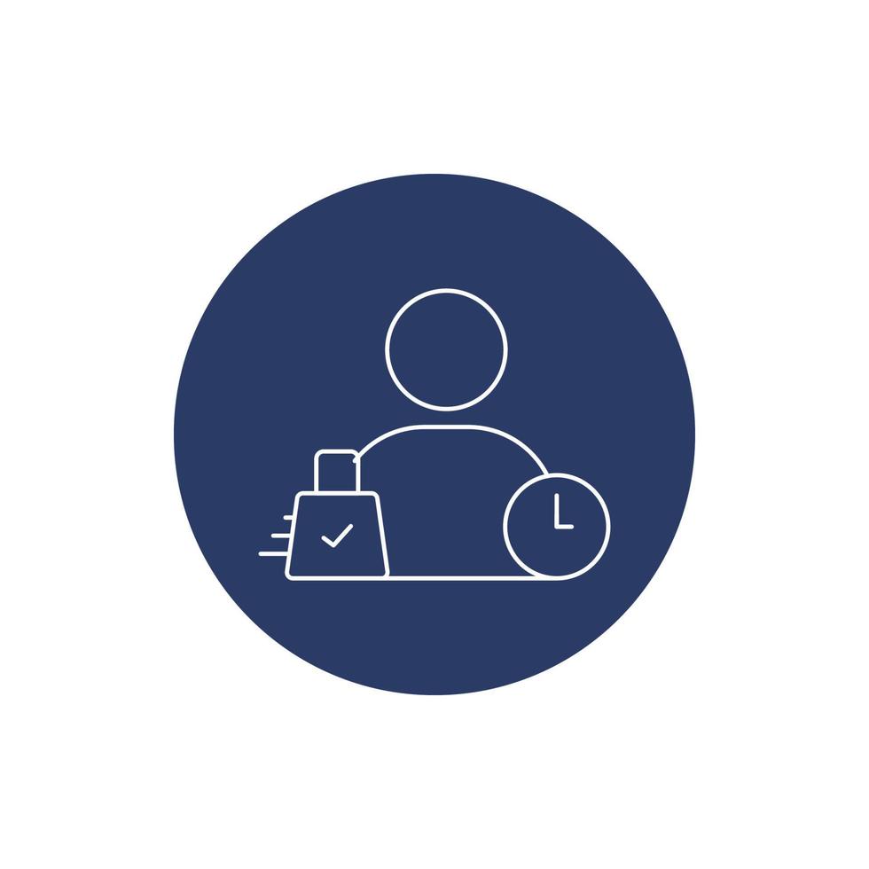 avatar security lock icon vector