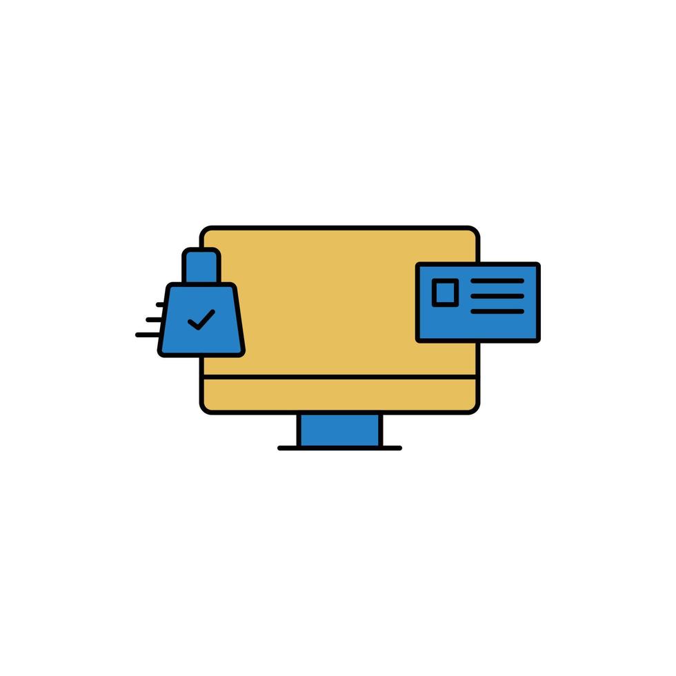 Secure online transactions icon vector