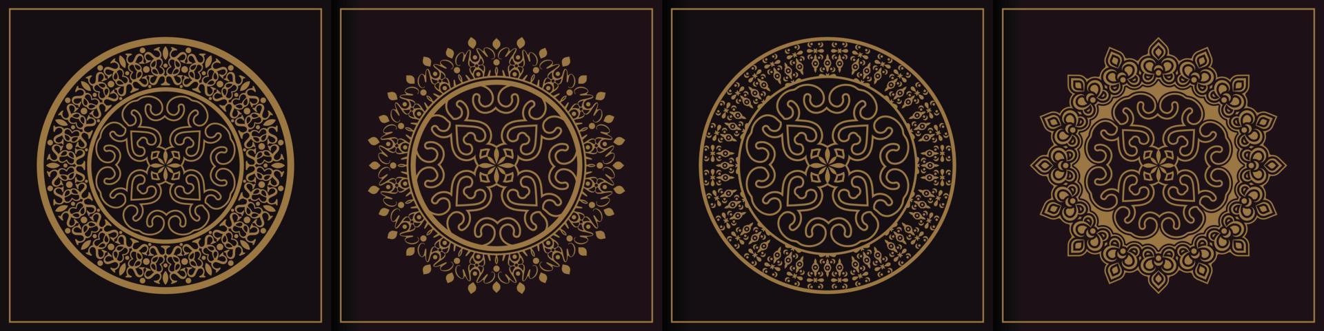 VIntage mandala design collection template vector