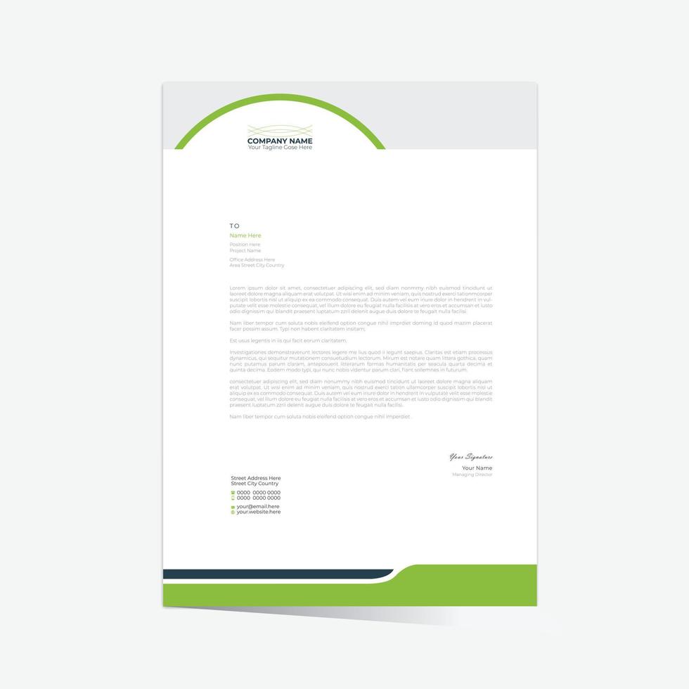 vector letterhead design for best use