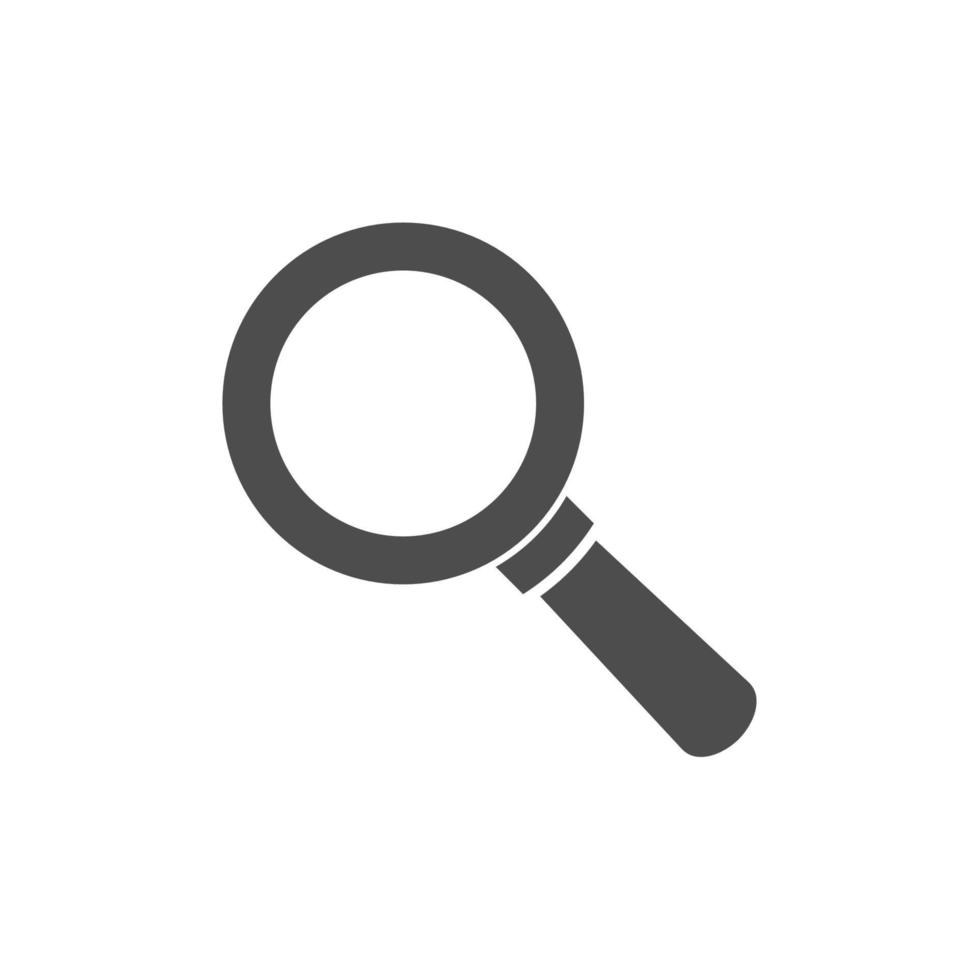 simple search icon on a white background vector