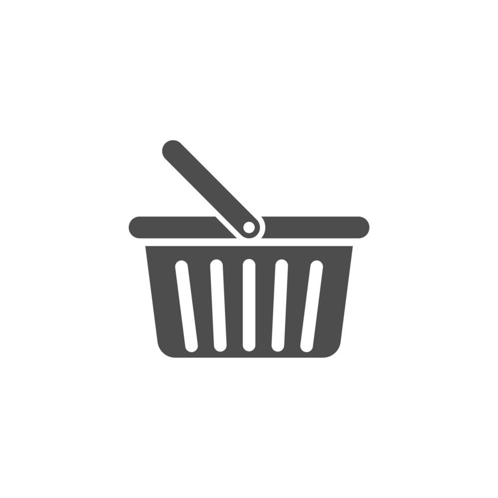 shopping cart icon on a white background vector