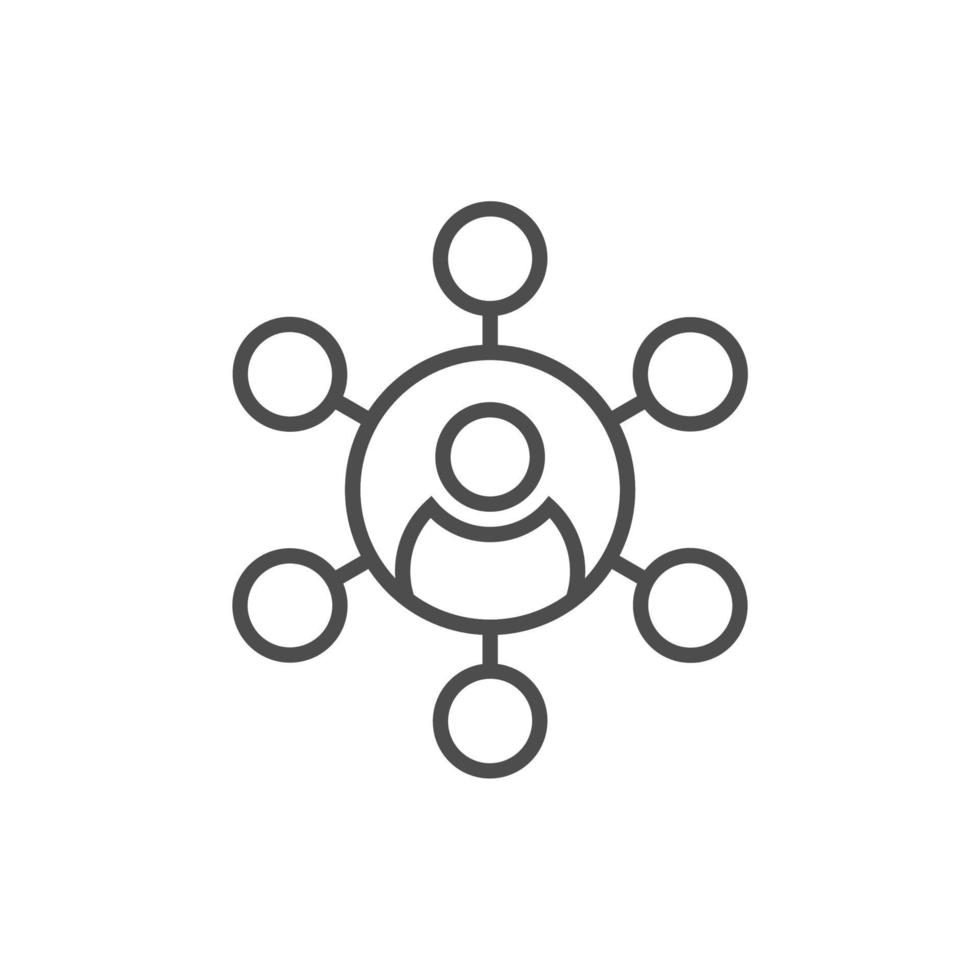 simple sharing icon on white background vector