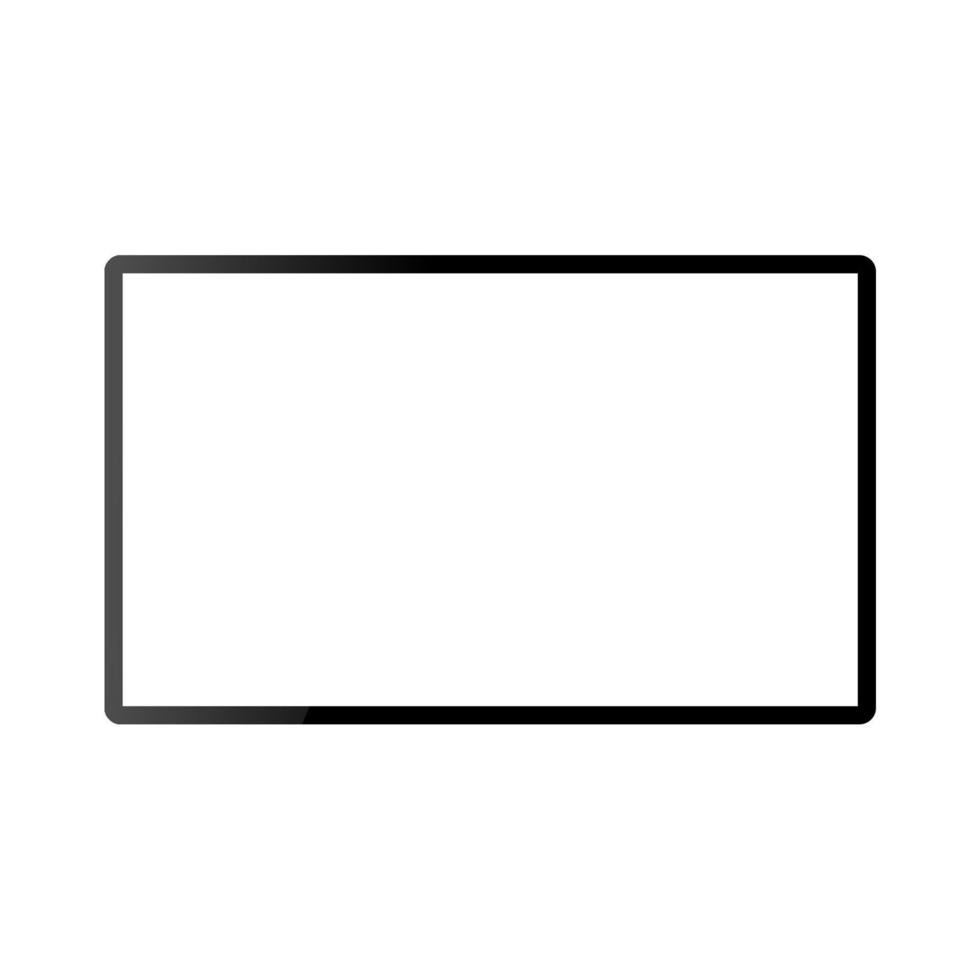 marco de borde de línea simple negro vector