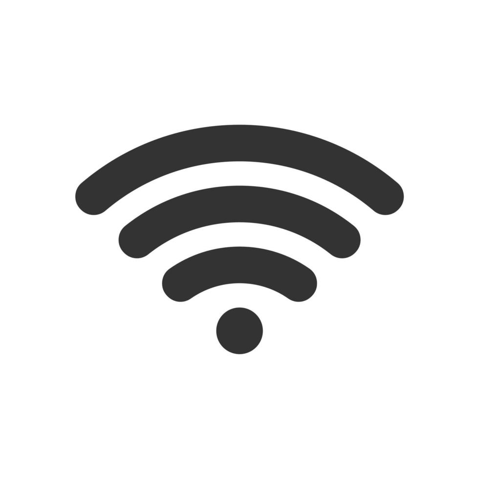 vector icon for wireless with black color