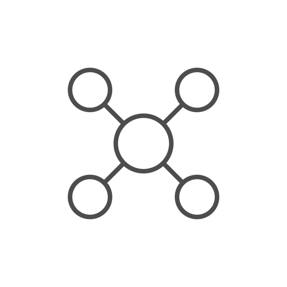 simple sharing icon on white background vector