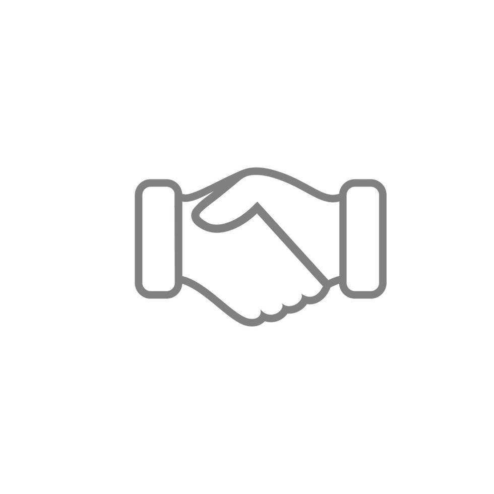 handshake icon vector design illustration