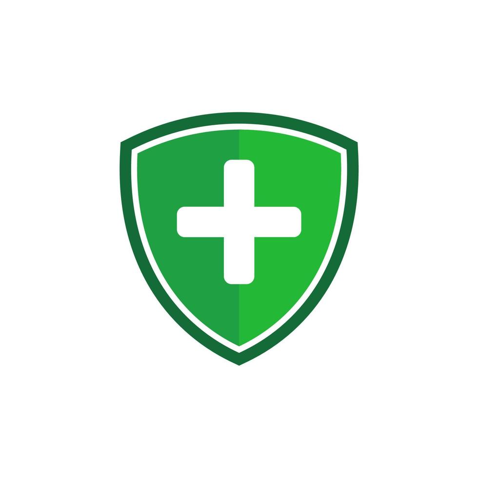 vector medical protective shield icon