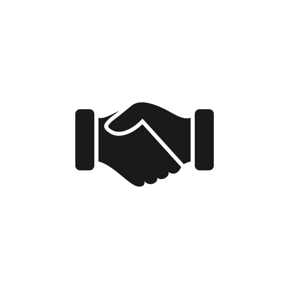 handshake icon vector design illustration