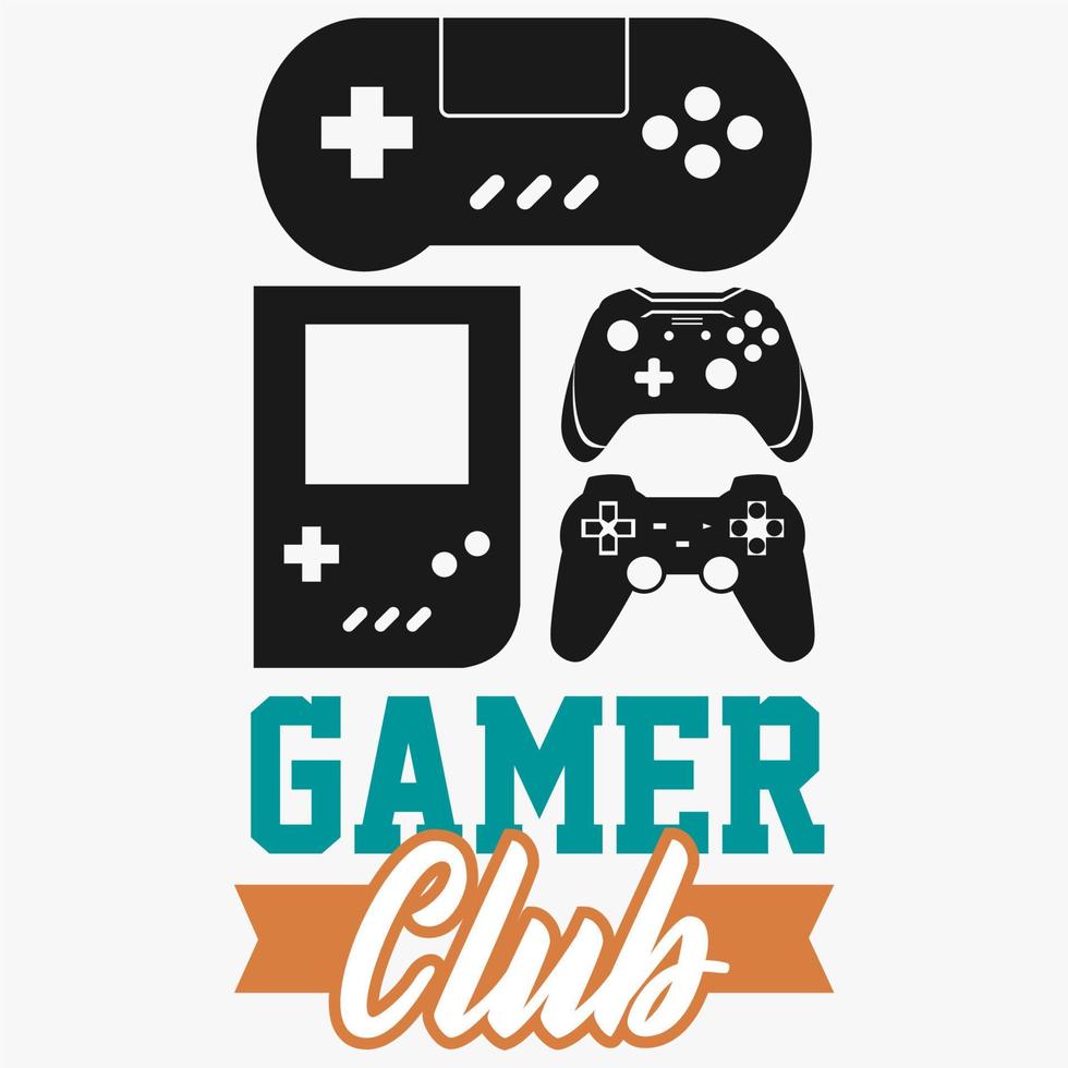 design illustration vector gamer quotes and slogans every day