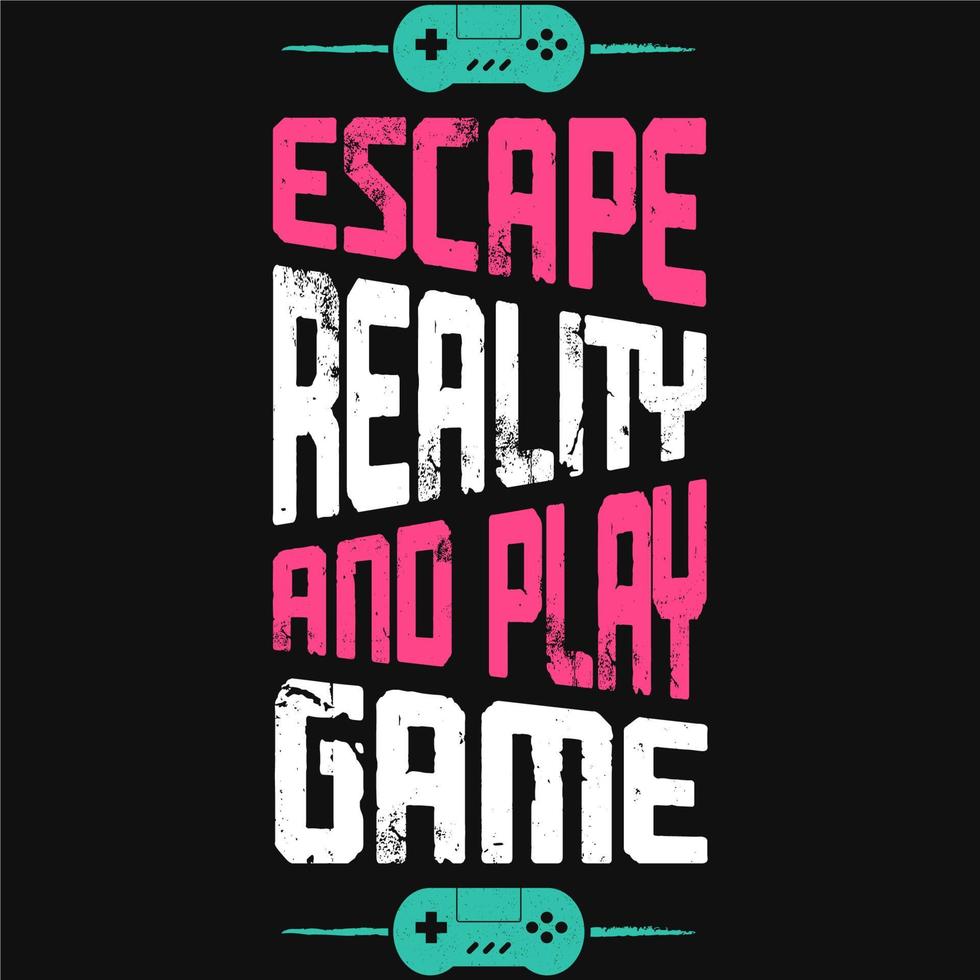 design illustration vector gamer quotes and slogans every day