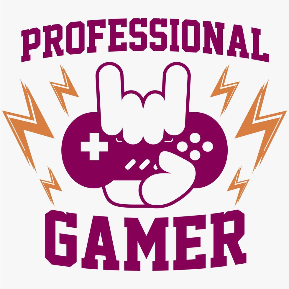 design illustration vector gamer quotes and slogans every day