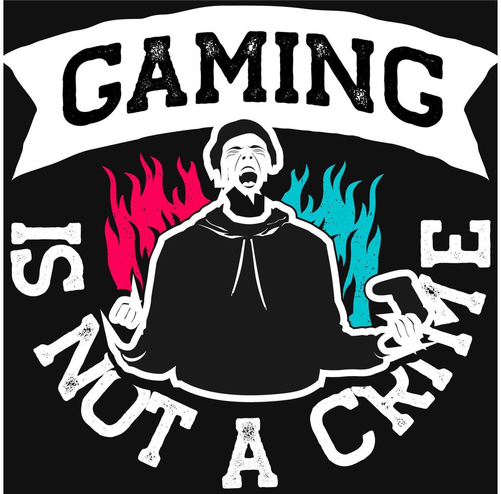 design illustration vector gamer quotes and slogans every day