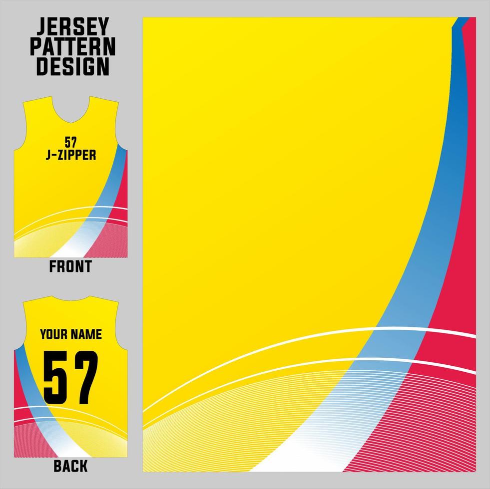 concepto abstracto vector plantilla de patrón de jersey para impresión o sublimación uniformes deportivos fútbol voleibol baloncesto deportes electrónicos ciclismo y pesca