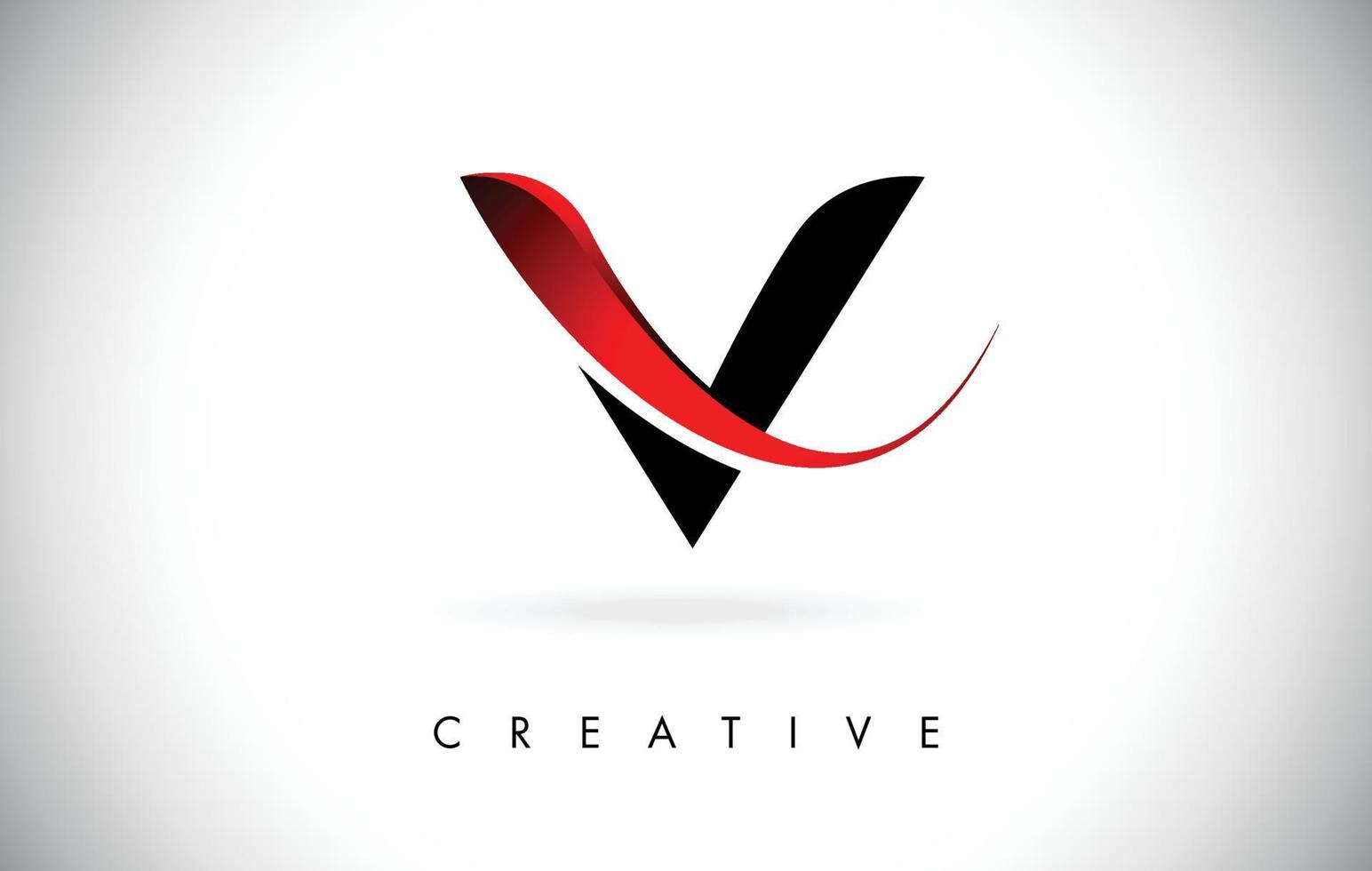 V Letter Design Logo. Letter V Icon Logo with Modern Swoosh vector