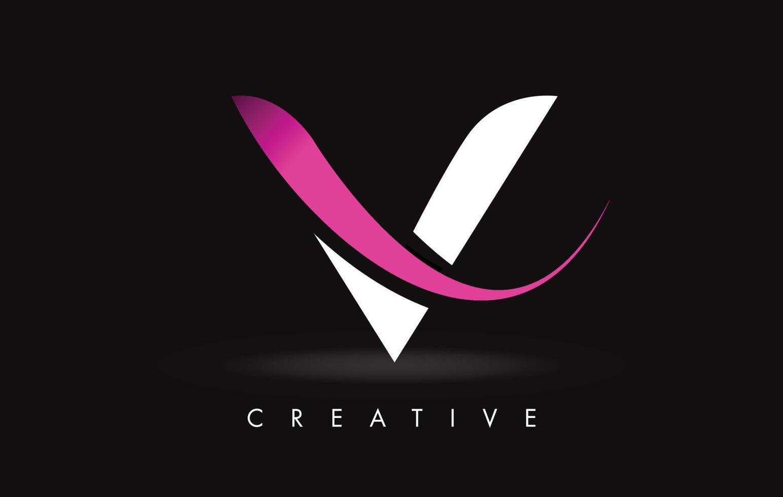 V Letter Design Logo. Letter V Icon Logo with Modern Swoosh vector